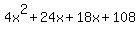 4x%5E2%2B24x%2B18x%2B108%29+=+154