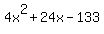 4x%5E2%2B24x-133