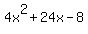 4x%5E2%2B24x-8