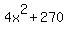 4x%5E2%2B270