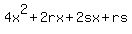 4x%5E2%2B2rx%2B2sx%2Brs