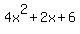4x%5E2%2B2x%2B6