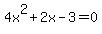 4x%5E2%2B2x-3=0