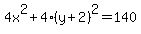 4x%5E2%2B4%28y%2B2%29%5E2=140