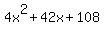 4x%5E2%2B42x%2B108%29+=+154