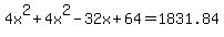 4x%5E2%2B4x%5E2-32x%2B64=1831.84