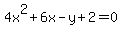 4x%5E2%2B6x-y%2B2=0