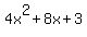 4x%5E2%2B8x%2B3