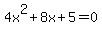 4x%5E2%2B8x%2B5=0