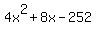 4x%5E2%2B8x-252