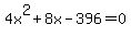 4x%5E2%2B8x-396=0
