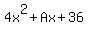4x%5E2%2BAx%2B36