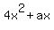 4x%5E2%2Bax
