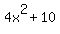 4x%5E2+%2B+10