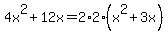 4x%5E2+%2B+12x+=+2%2A2%2A%28x%5E2+%2B+3x%29