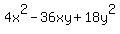 4x%5E2+-+36xy+%2B+18y%5E2