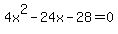 4x%5E2+-24x+-+28+=+0