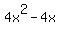 4x%5E2+-4x