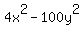 4x%5E2-100y%5E2