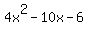 4x%5E2-10x-6
