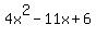 4x%5E2-11x%2B6