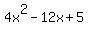 4x%5E2-12x%2B5