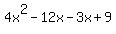 4x%5E2-12x-3x%2B9