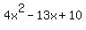 4x%5E2-13x%2B10