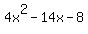 4x%5E2-14x-8