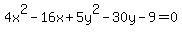 4x%5E2-16x%2B5y%5E2-30y-9=0