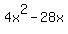 4x%5E2-28x