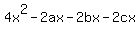 4x%5E2-2ax+-2bx+-2cx