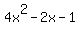 4x%5E2-2x-1