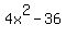 4x%5E2-36
