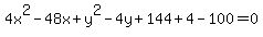 4x%5E2-48x%2By%5E2-4y%2B144%2B4-100=+0