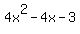 4x%5E2-4x-3