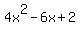 4x%5E2-6x%2B2