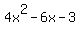 4x%5E2-6x-3
