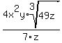 4x%5E2y%2Aroot%283%2C49z%29%2F7z