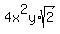 4x%5E2y%2Asqrt%282%29