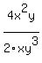 4x%5E2y%2F2xy%5E3