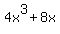 4x%5E3%2B+8x