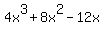 4x%5E3%2B8x%5E2-12x