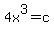 4x%5E3=c