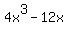 4x%5E3+-+12x