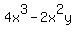 4x%5E3+-+2x%5E2y