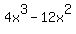 4x%5E3-12x%5E2