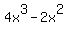 4x%5E3-2x%5E2