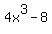 4x%5E3-8