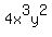 4x%5E3y%5E2